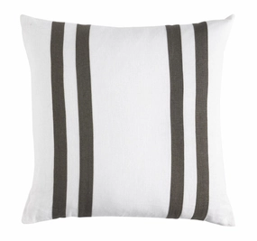 Linen Palma Stripes 50x50cm Filled Cushion Olive