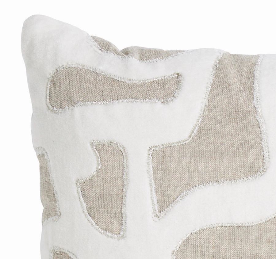 Linen Shellona 50x50cm Filled Cushion Sand