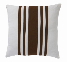 Linen Stripes 50x50cm Filled Cushion Tobacco