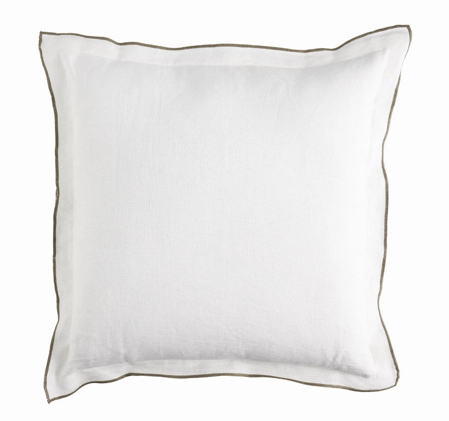Linen Tulum 50x50cm Filled Cushion White