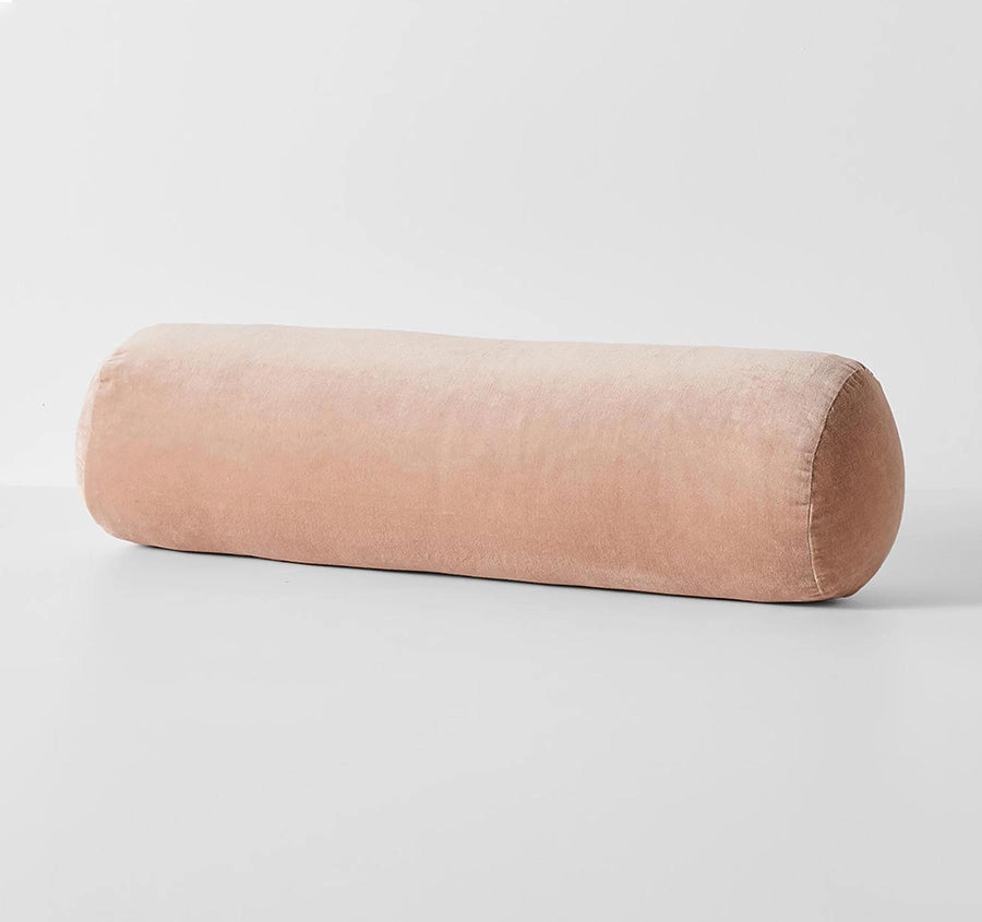 Luxury Velvet 18x60cm Filled Cushion Rosewater