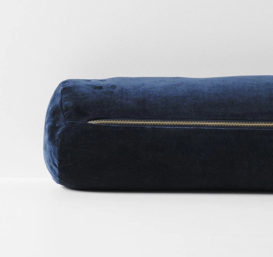 Luxury Velvet 18x60cm Filled Cushion Slate