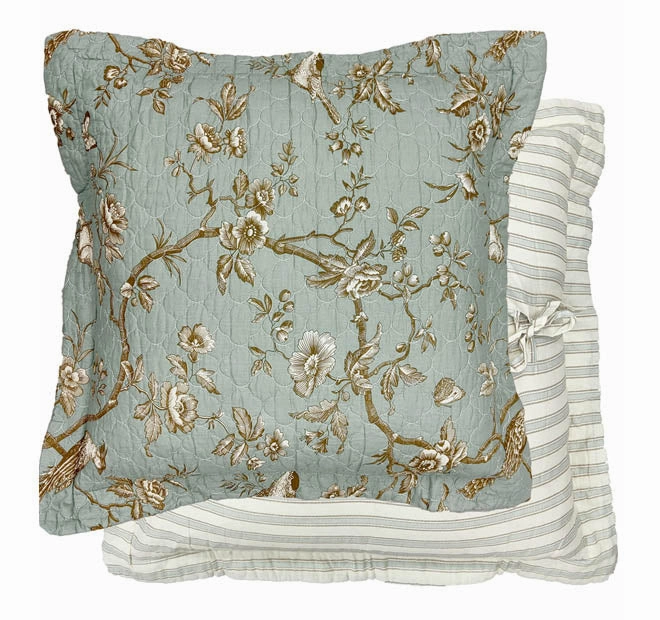 Lyon Teal European Pillowcase