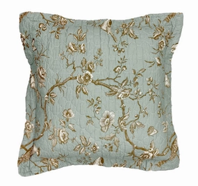 Lyon Teal European Pillowcase