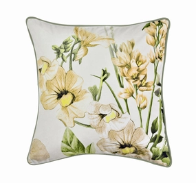 Makayla 43x43cm Filled Velvet Cushion Olive