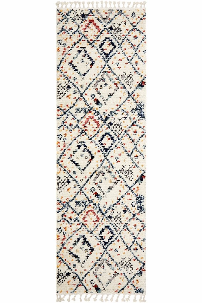 Marrakesh 111 Runner Rug (White) by Rug Culture