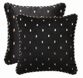 Massimo 45x45cm Filled Cushion Black