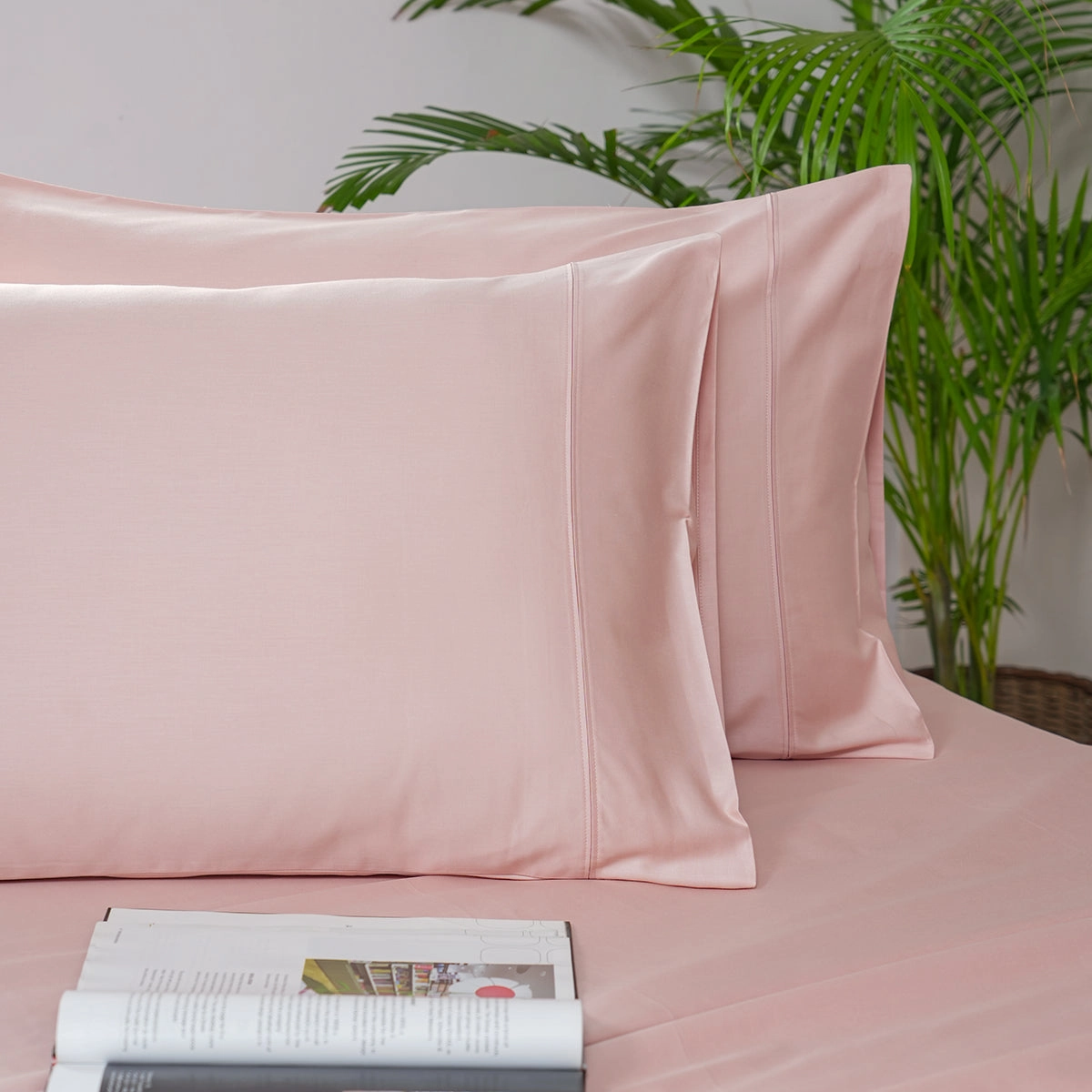 Melina Plain 100% Cotton Extra Soft & Luxurious Bed Sheet with Pillow Case