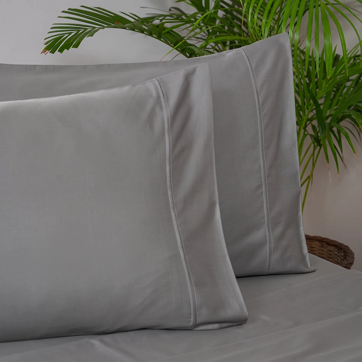 Melina Plain 100% Cotton Extra Soft & Luxurious Bed Sheet with Pillow Case