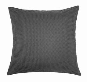 Melville European Pillowcase Charcoal