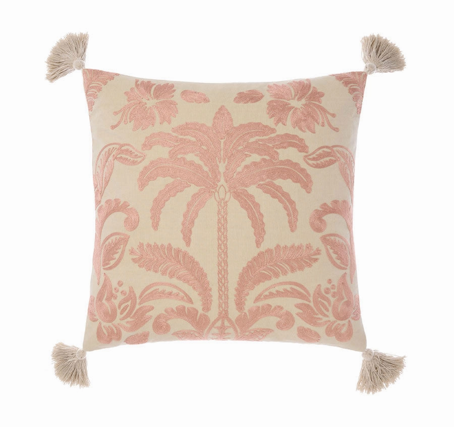 Messina 45x45cm Filled Cushion Pink Clay