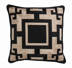 Midnight Morocco 50x50cm Filled Cushion Black