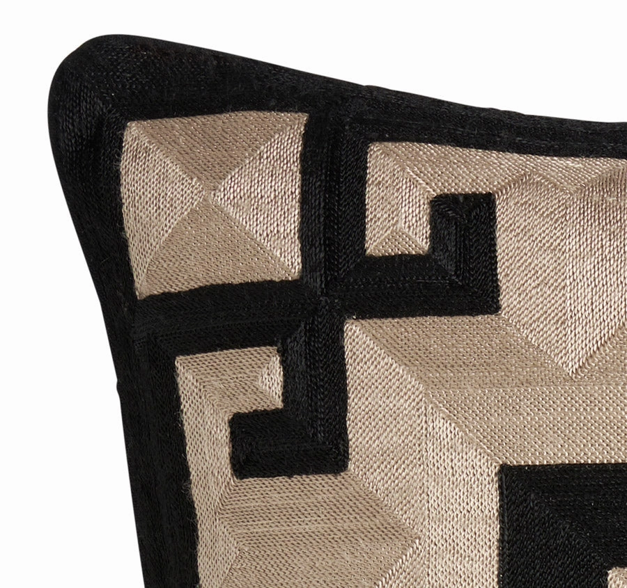 Midnight Morocco 50x50cm Filled Cushion Black