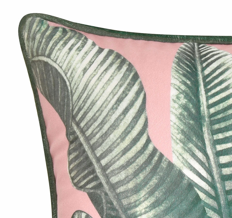Mika 43x43cm Filled Velvet Cushion Green
