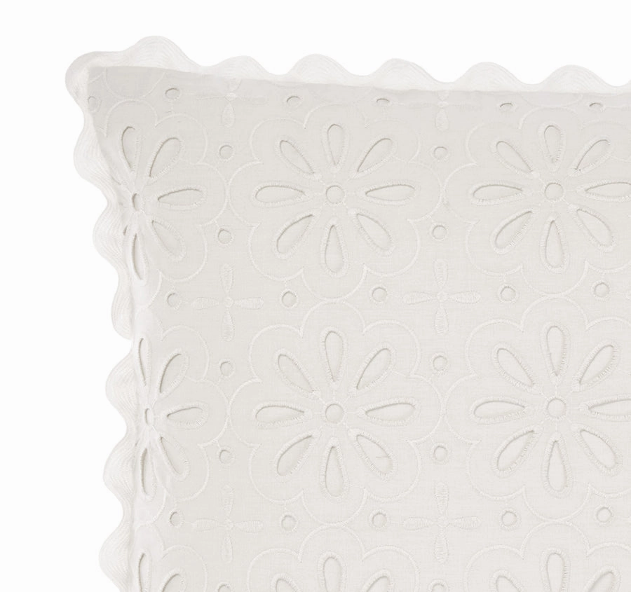 Miranda 48x48cm Filled Cushion White