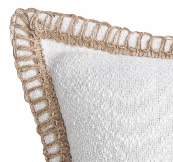 Mykonos Blanc 50x50cm Filled Cushion White