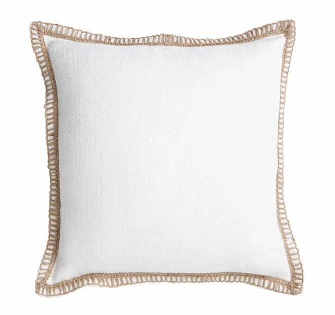 Mykonos Blanc 50x50cm Filled Cushion White