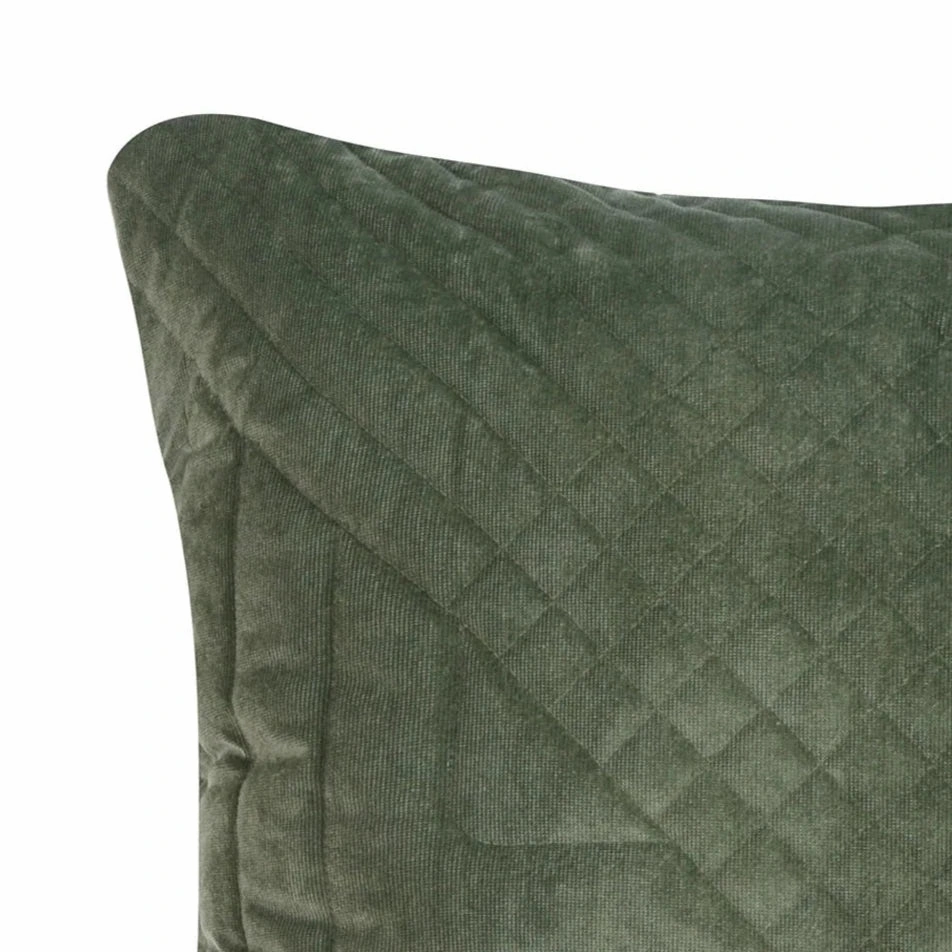 Navarro Olive Square Cushion by Bianca