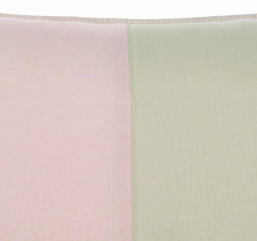 Nimes Patchwork Standard Pillow Sham Pair Rose