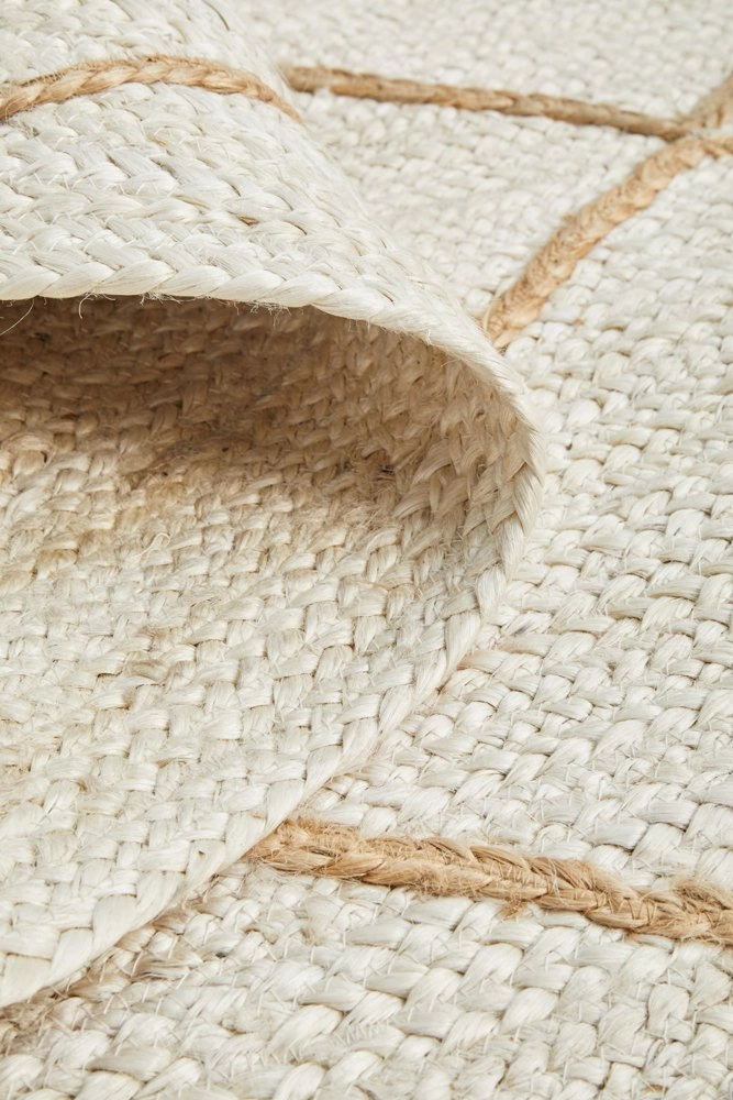 Noosa 222 Runner Rug (White) by Rug Culture