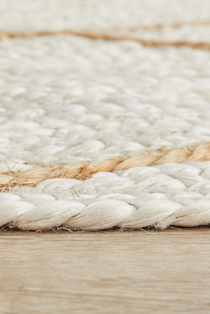 Noosa 222 Runner Rug (White) by Rug Culture