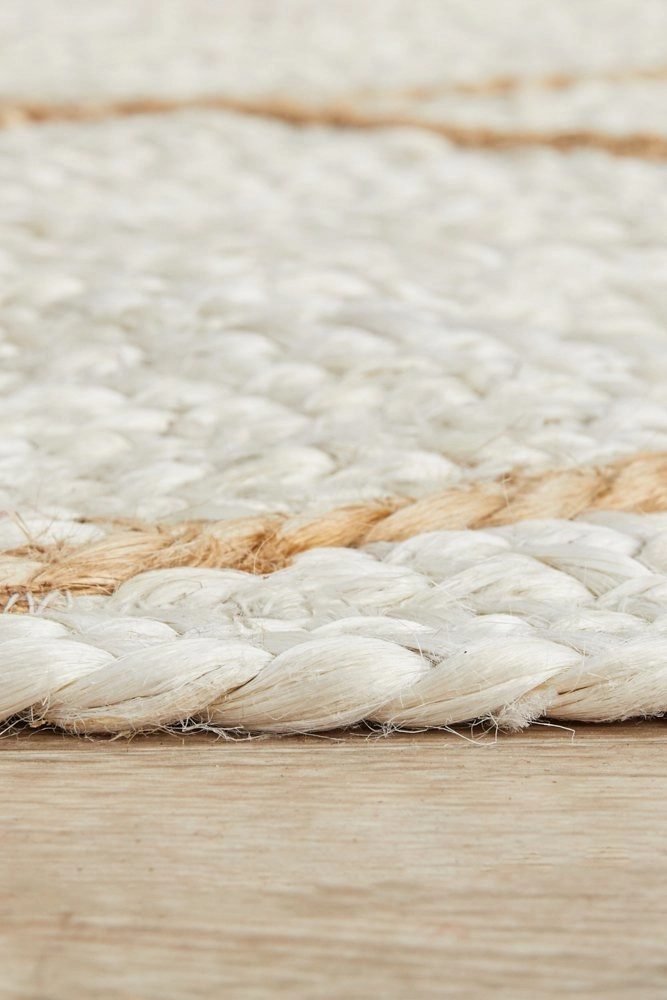 Noosa 222 Runner Rug (White) by Rug Culture