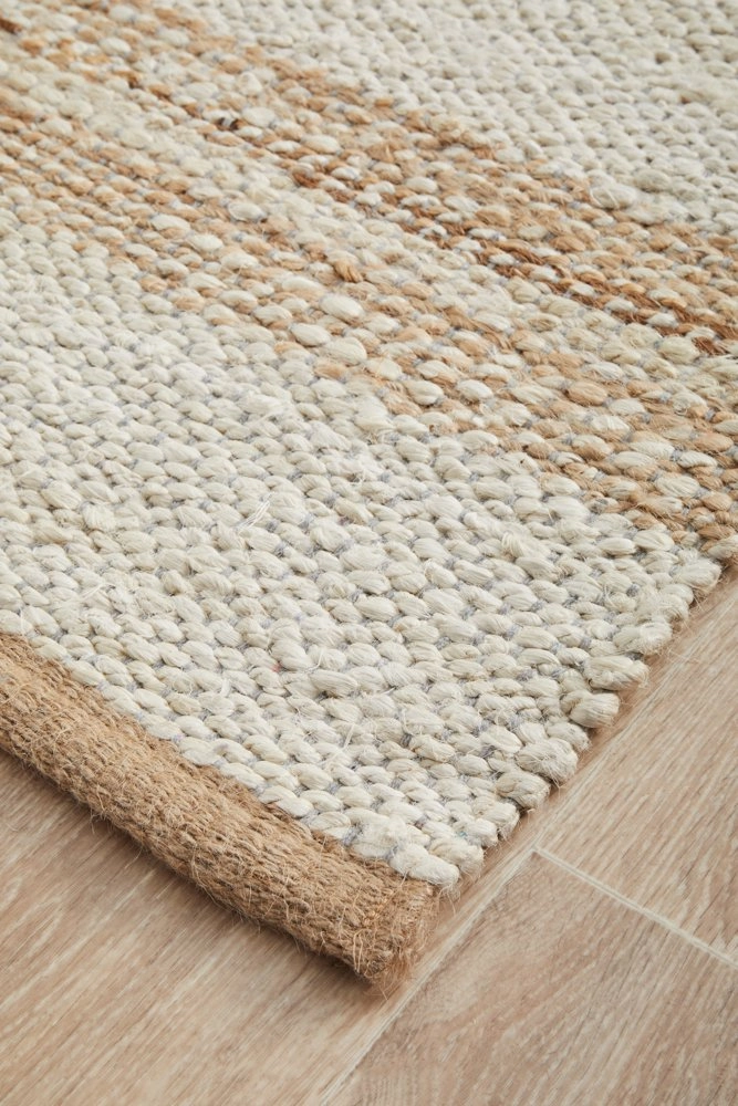 Noosa 555 Runner Rug (Natural White) by Rug Culture