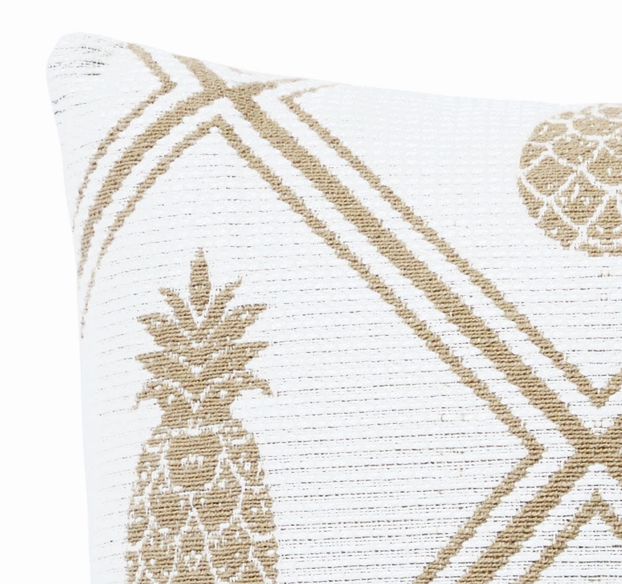 Noosa Tropics 30x50cm Filled Cushion White