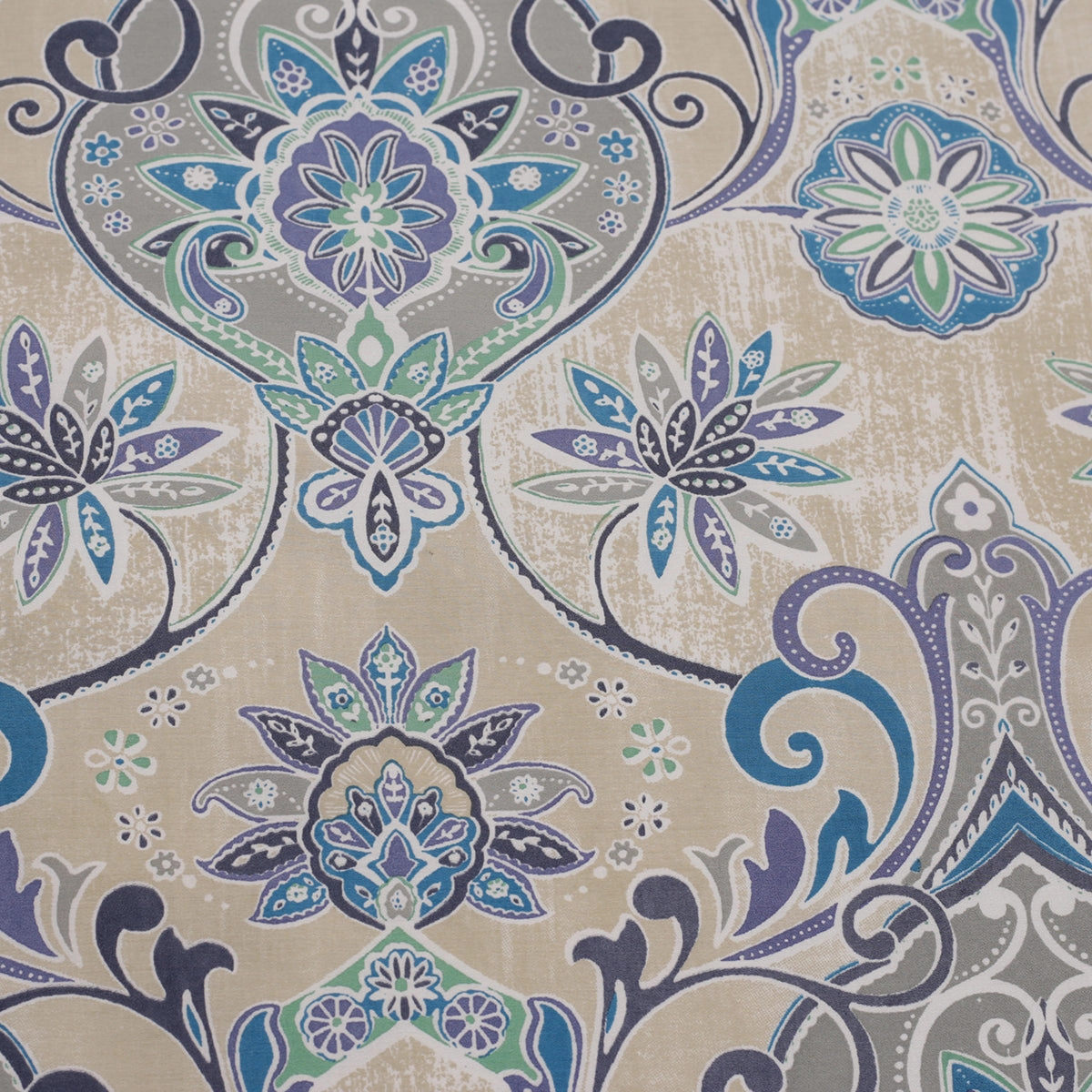 Nouveau Tradition Lawn Rerun Blue Bed Sheet with Pillow Case