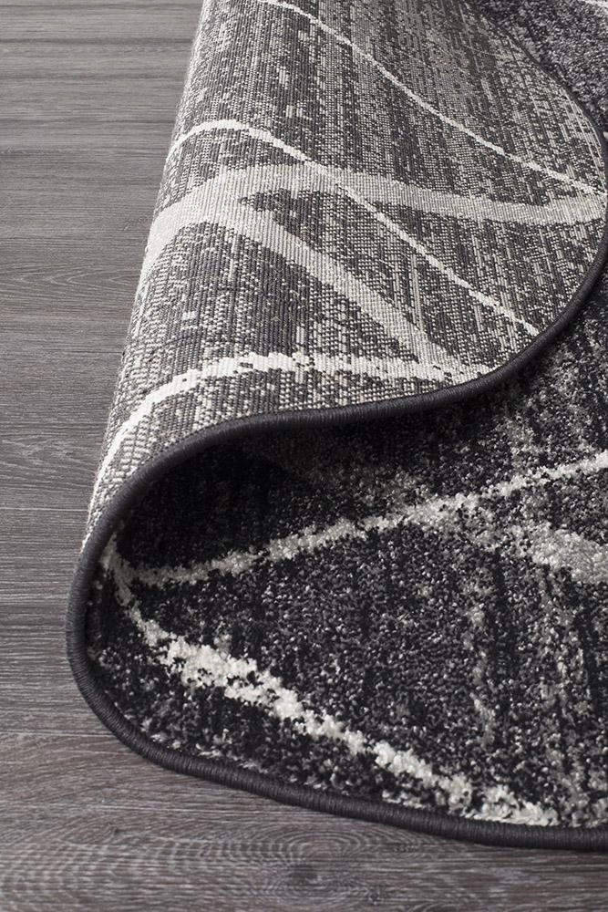 Oasis 452 Round Rug (Charcoal) by Rug Culture