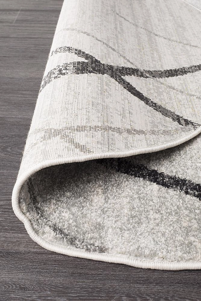 Oasis 452 Round Rug (Grey) by Rug Culture