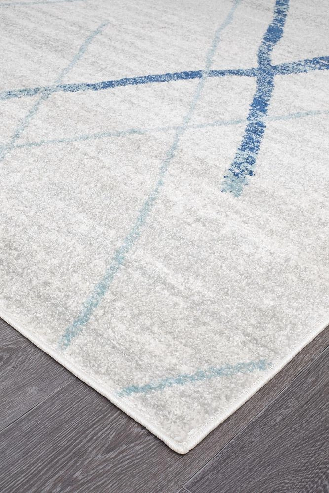 Oasis 452 Runner Rug (Blue) by Rug Culture