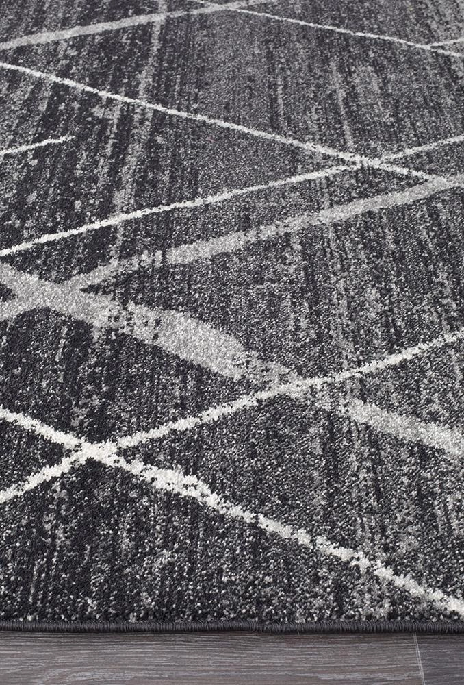 Oasis 452 Runner Rug (Charcoal) by Rug Culture