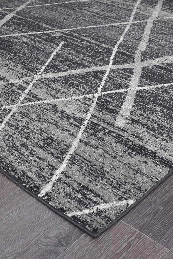Oasis 452 Runner Rug (Charcoal) by Rug Culture