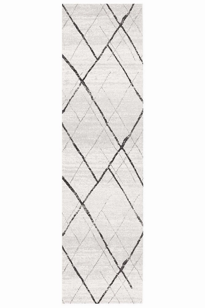 Oasis 452 Runner Rug (Grey) by Rug Culture