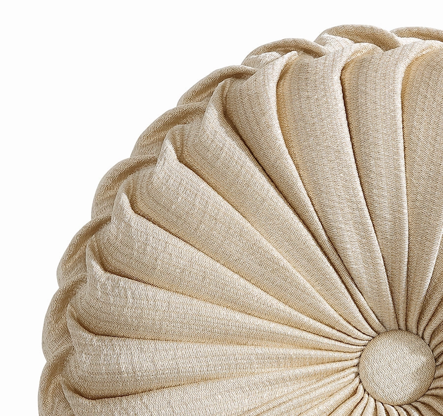 Octavia 36cm Filled Round Cushion Gold