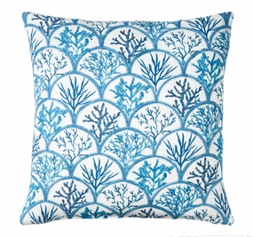 Palm Bleau 50x50cm Filled Cushion Blue