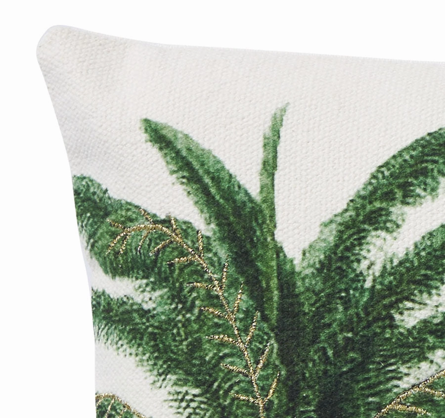 Palmy Bahama 30x50cm Filled Cushion Green