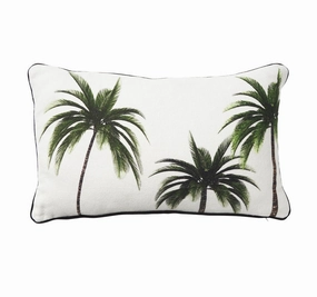 Palmy Isles 30x50cm Filled Cushion Green