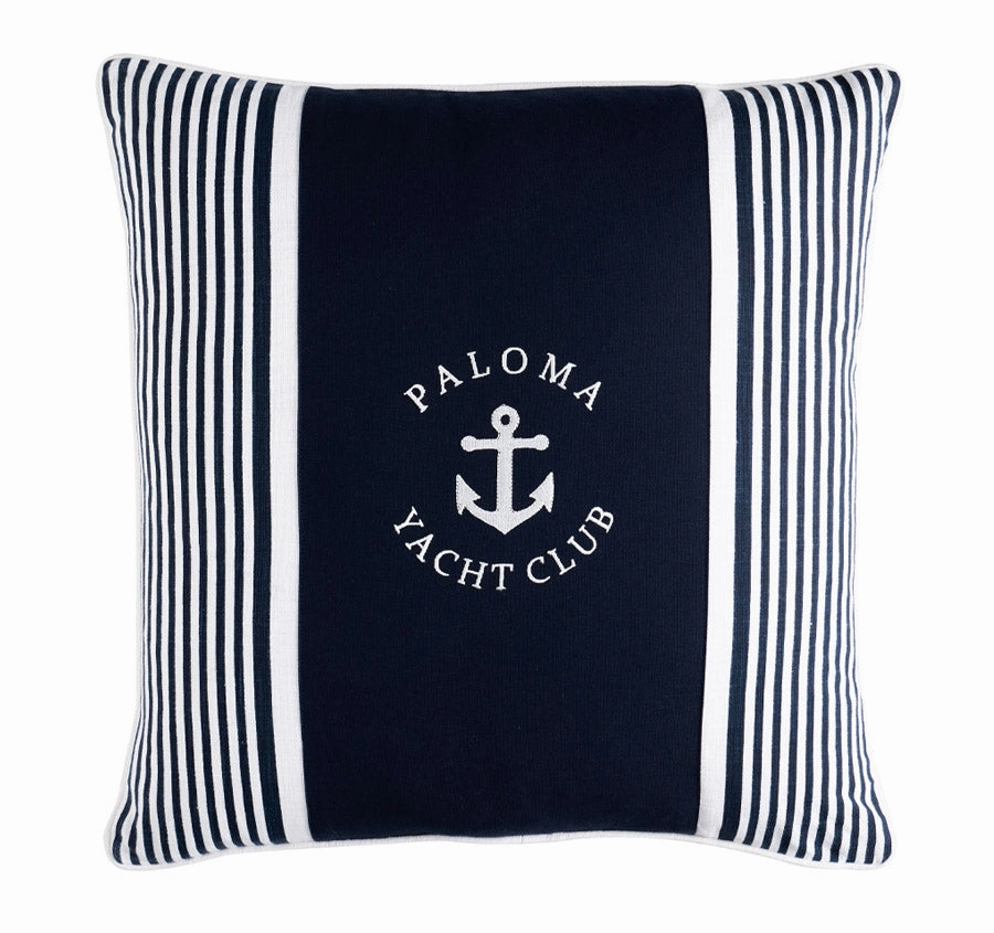 Paloma Yacht Club 55x55cm Filled Cushion Navy