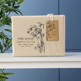 Park Avenue 500 Thread Count DOVE Natural Bamboo Cotton Sheet Set