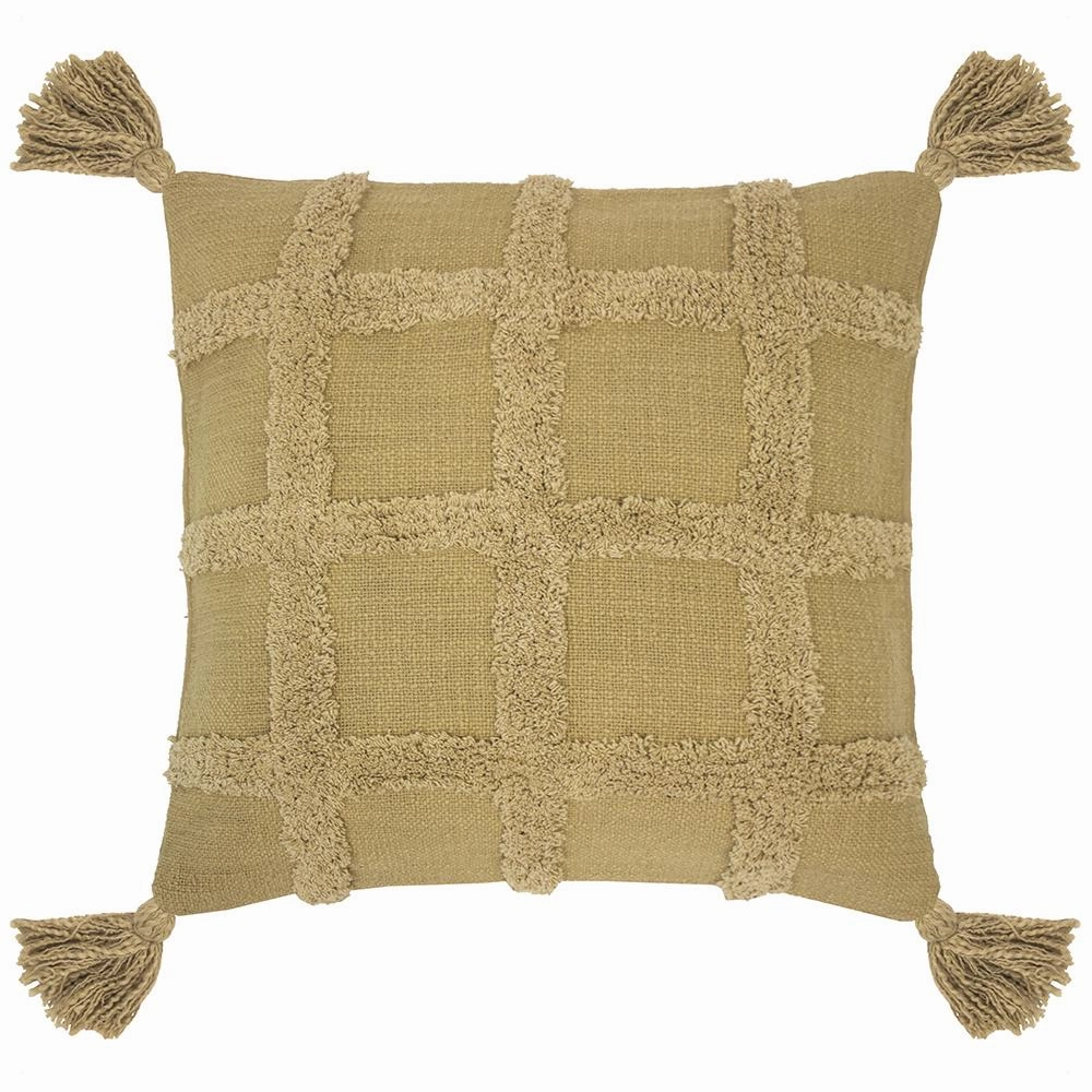Percy Cushion 45 x 45 cm by Bambury FLAX