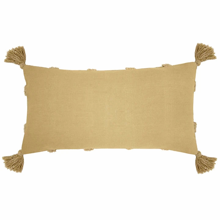 Percy Flax Rectangle Cushion 30 x 60cm by Bambury