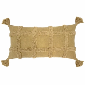Percy Flax Rectangle Cushion 30 x 60cm by Bambury
