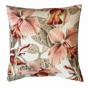 Petunia Blush Square Filled Cushion 50 x 50cm by Zaab