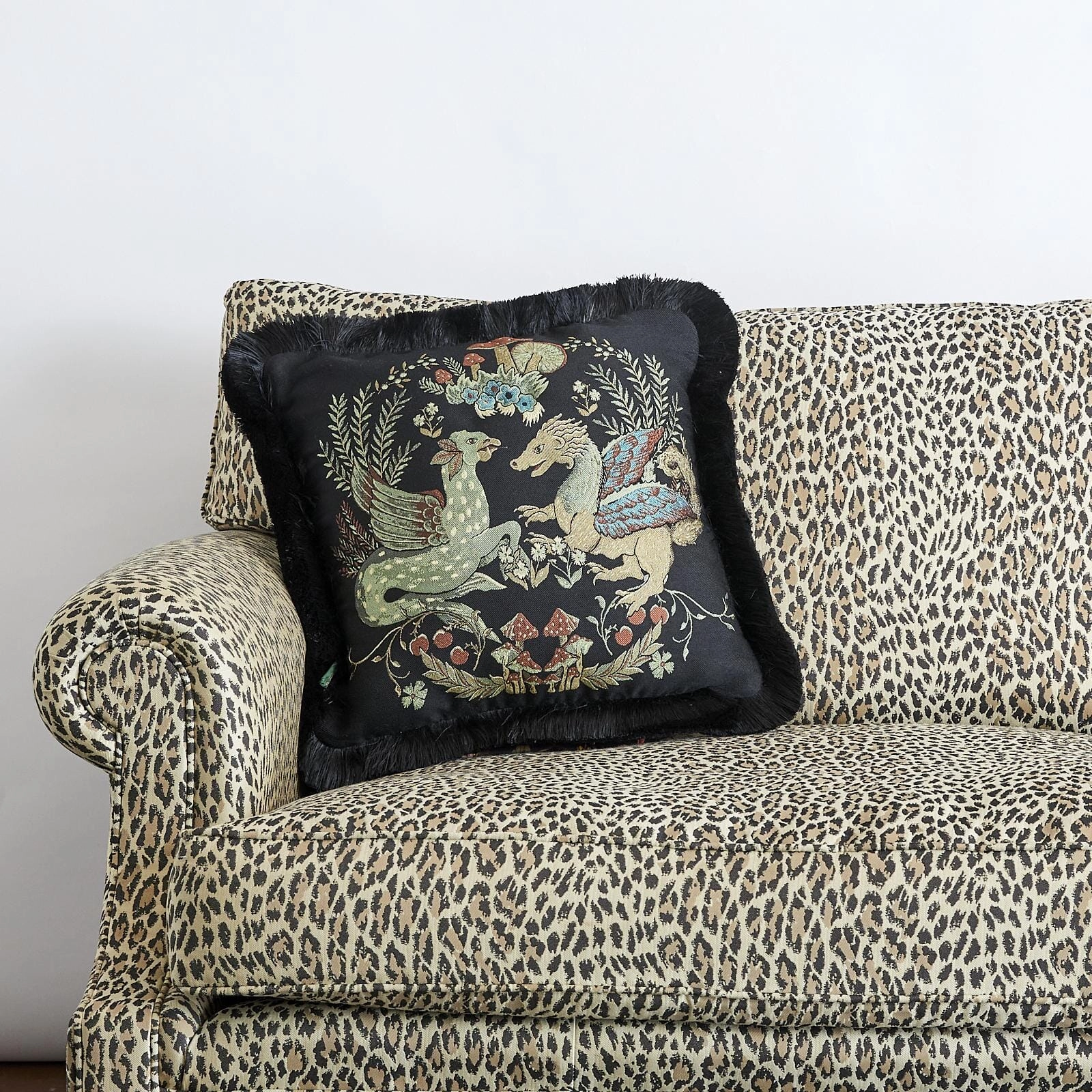 PHANTASIA Tapestry Medium Jacquard Cushion - Celadon