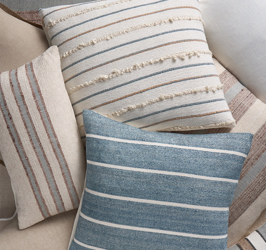 Portsea Stripe 30x50cm Filled Cushion
