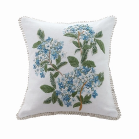 Posy Blue Linen/Cotton Cushion 45 x45cm by MM Linen