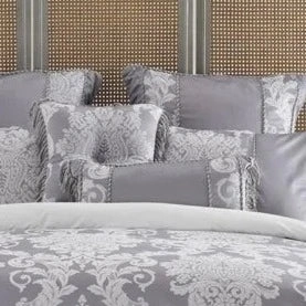 Prescott Silver 43x43cm Filled Cushion by Bianca
