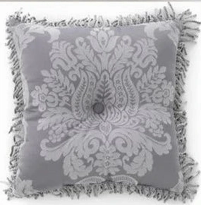 Prescott Silver 43x43cm Filled Cushion by Bianca